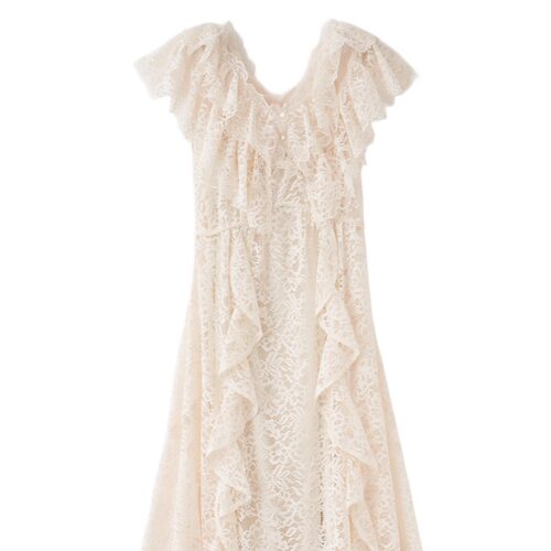 年终现货包邮 UMII日本代购 cocodeal  荷叶边蕾丝连衣裙75515191 - 图3