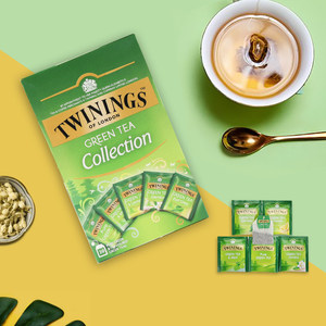 twinings川宁绿茶精选装茶包茉莉茶薄荷茶柠檬袋泡茶冷泡茶冷萃茶