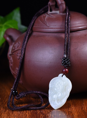 和田玉一夜暴富貔貅吊坠男女项链