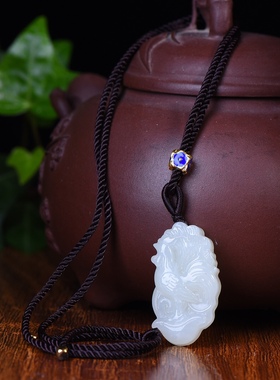 天然和田玉吉祥鸡吊坠女款项链挂件男款玉佩本命年时尚百搭保真配