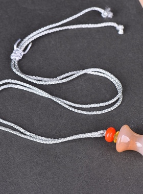 金丝玉竹节吊坠挂件男女项链配饰