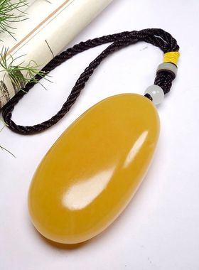 和田玉黄玉原石把件男士文玩礼物