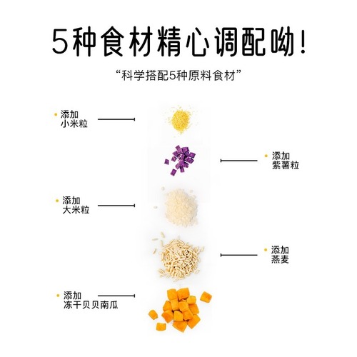 小黄象贝贝南瓜燕麦粥营养儿童早餐即食冲泡多谷物麦片无添加速食