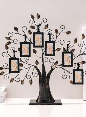 幸福发财树摆件轻奢高档客厅酒柜办公室玄关装饰品摇钱树吊树相框