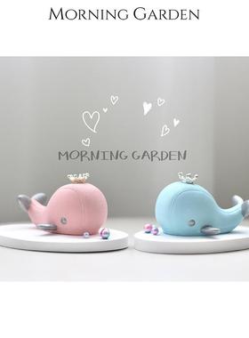 Morning Garden 以爱之名情侣汽车中控台摆件小鲸鱼香薰表白礼物