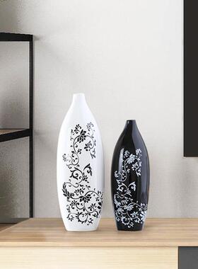 创意陶瓷家居酒柜装饰品摆件现代客厅电视柜花瓶花艺房间工艺礼品
