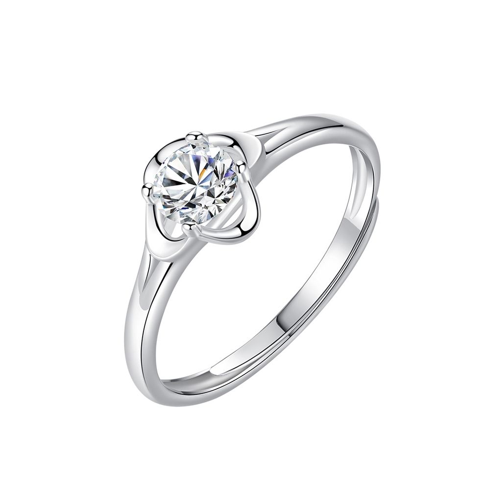 Four-leaf clover silver ring fashion personalized ring 2026 new proposal couple Chinese Valentine's Day gift girlfriend 520 gift