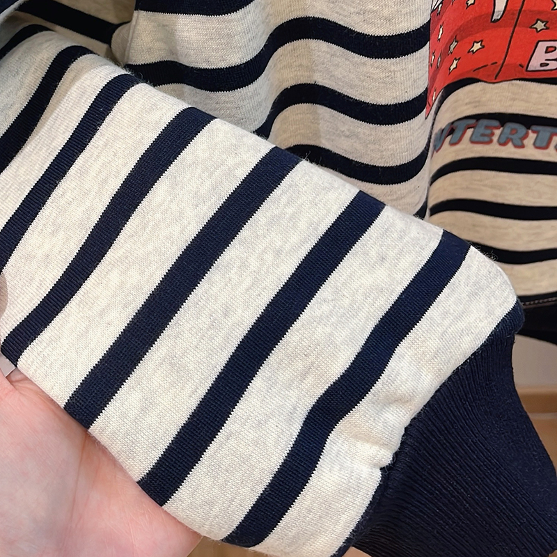 女孩秋冬季6-12-15岁加绒加厚卡通卫衣女童中大童衣服韩版童装潮 - 图2