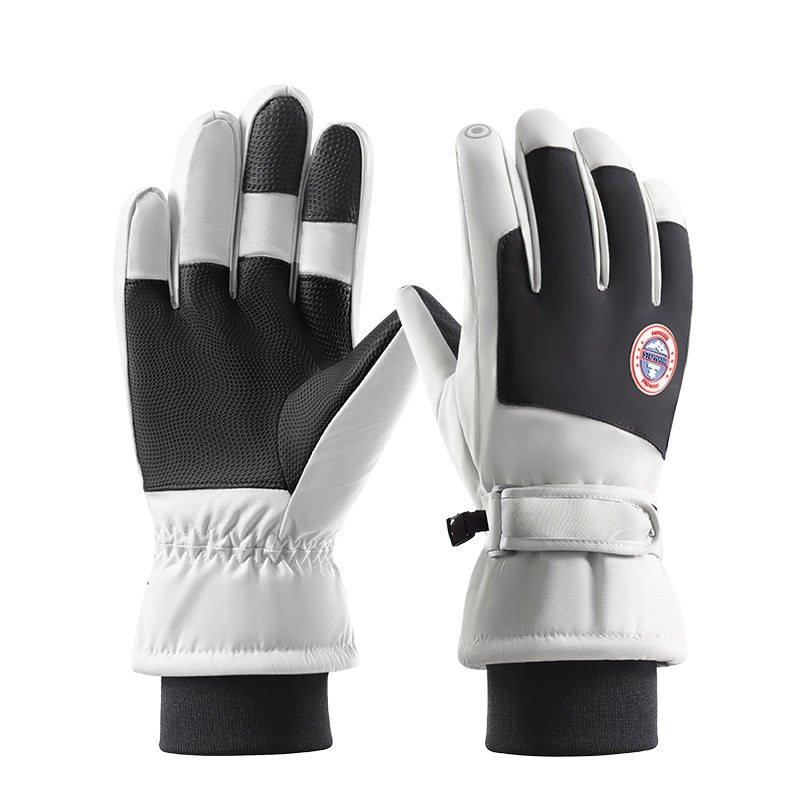 新款滑雪手套男士户外加绒加厚保暖电动车骑行防滑防水触屏手套女,淘宝优惠券,粉丝福利购,淘宝优惠卷