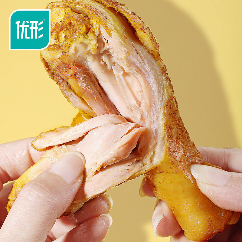 优形大130g*5袋开袋即食代餐鸡腿 优形食品鸡肉零食