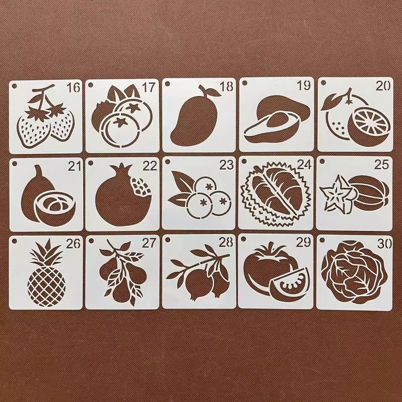 水果蔬菜系列小号画尺手账镂空花边校园儿童涂鸦多种镂空绘画模版,淘宝优惠券,粉丝福利购,淘宝优惠卷