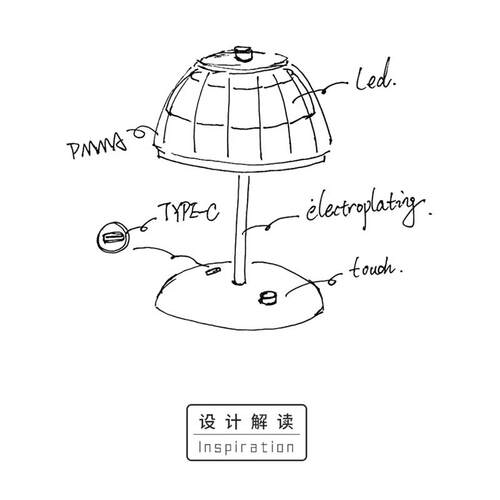 充电酒吧台灯卧室床头创意夜市氛围灯小夜灯清吧摆摊桌灯气氛灯 - 图3