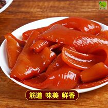 Farmhouse five-spice bone soup halogen pig meat leather cool mix open bag ready-to-eat sauce fragrant cooked food Lower wine dish vacuum packed with zero food