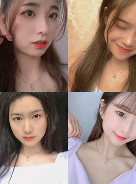 伊灿猫眼石吊坠纯银项链女轻奢