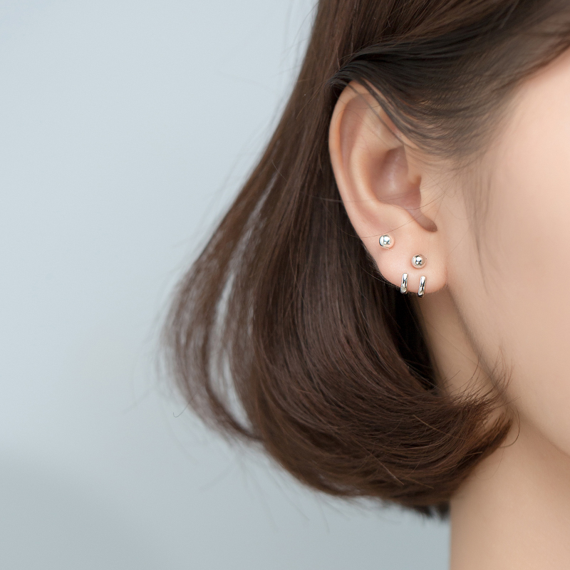张婧仪同款耳环一款两戴气质高级感小众耳钉女纯银设计感个性耳饰-图1