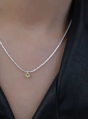 伊灿满天星超闪水晶吊坠项链