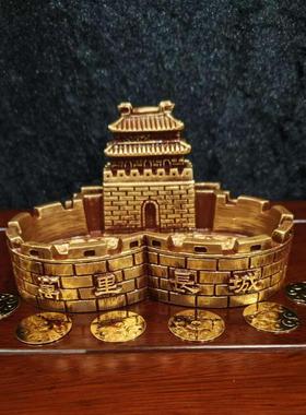 李居明2025蛇年九宫吉祥物西南永不倒万长城摆件八白正财位摆设