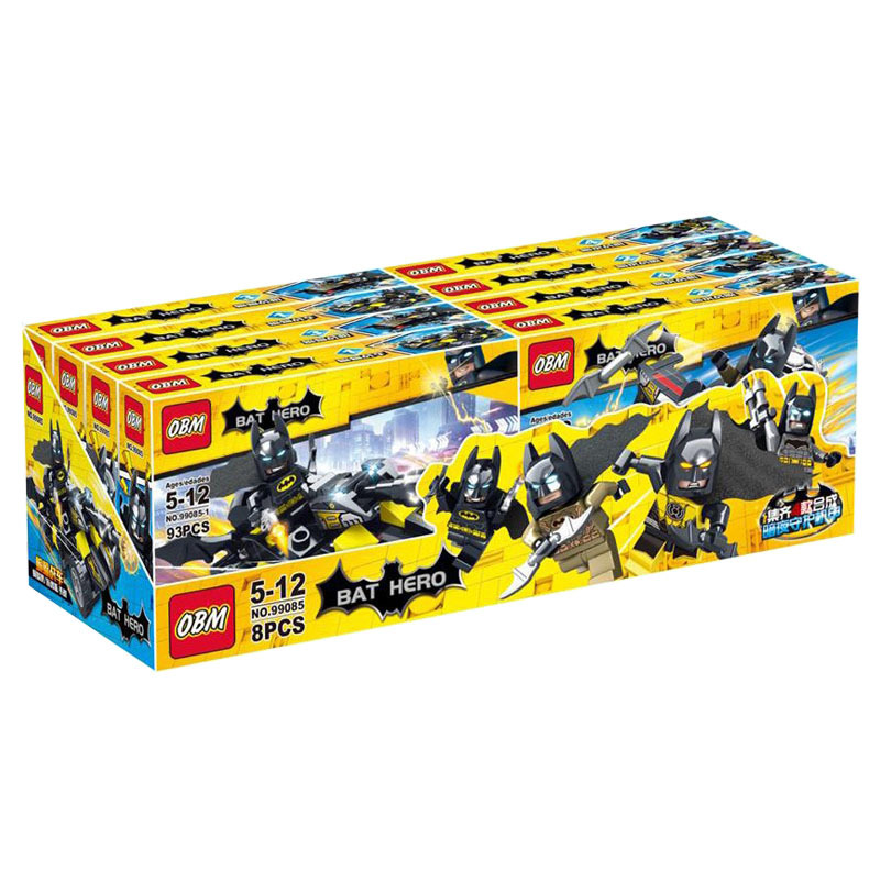 OBM9908蝙蝠英雄暗夜守护机甲拼装积木益智儿童玩具生日礼物玩具 - 图1