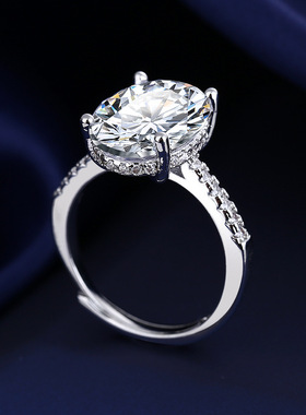 5克拉鸽子蛋仿真钻石戒指