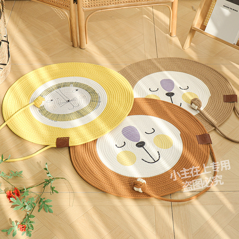 夏季新品卡通狮子猫抓垫猫抓板睡垫四季通用可水洗不掉屑耐抓耐磨,淘宝优惠券,粉丝福利购,淘宝优惠卷