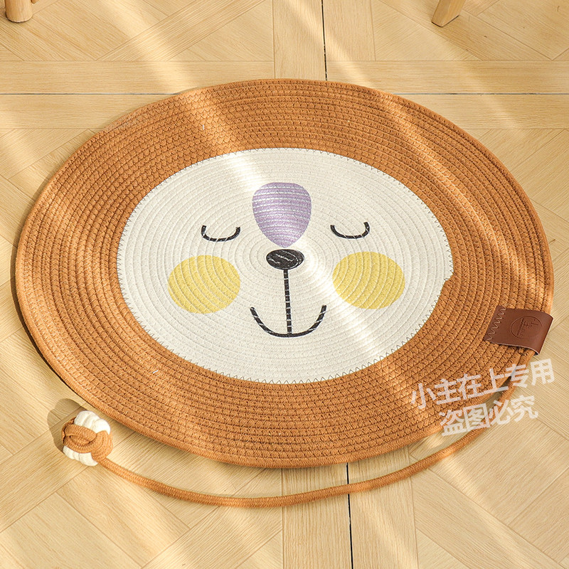 夏季新品卡通狮子猫抓垫猫抓板睡垫四季通用可水洗不掉屑耐抓耐磨,淘宝优惠券,粉丝福利购,淘宝优惠卷