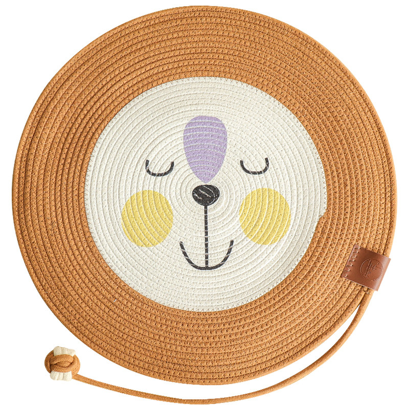 夏季新品卡通狮子猫抓垫猫抓板睡垫四季通用可水洗不掉屑耐抓耐磨,淘宝优惠券,粉丝福利购,淘宝优惠卷