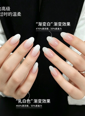 恩妮诗冰透乳白色美甲甲油胶
