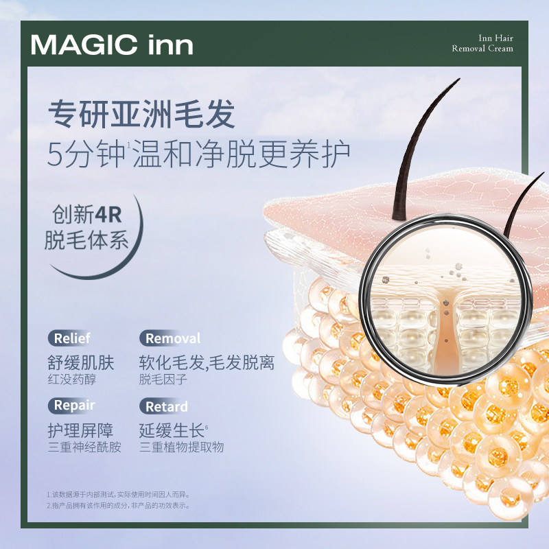 【新品上市】inn瞬时腋下温和脱毛膏 Inn脱毛膏
