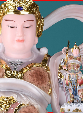 珈蓝伽蓝菩萨关公韦陀装饰摆件