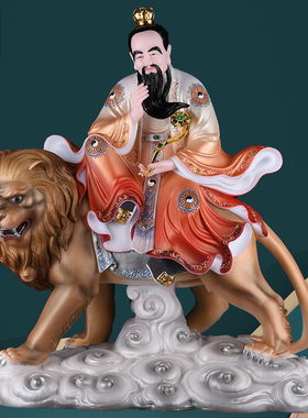 青牛太上老君带骑三清教主摆件