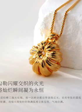 盐岛烟火毛衣链秋冬新款长款项链