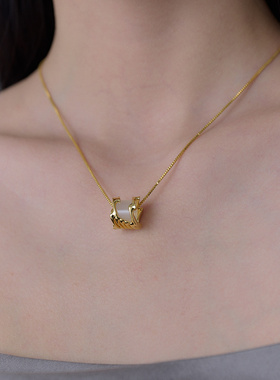 盐岛马嘉祺同款朦胧烟雨挂坠项链