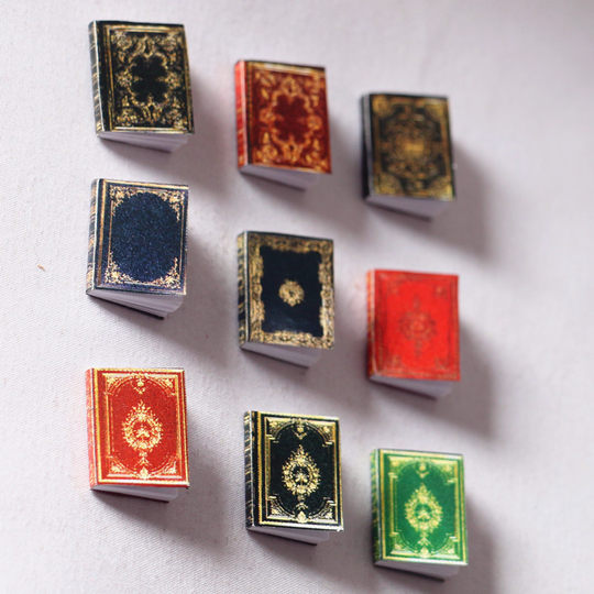 Dollhouse1 12 Mini Dollhouse Classical Books Pocket Home Accessories BJD Scene Shooting Props