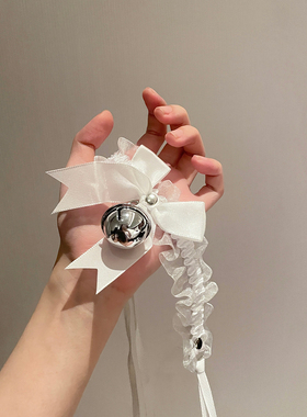 蕾丝大铃铛项圈蝴蝶结可爱颈环