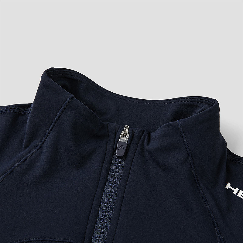 【短款】HEAD海德小立领网球运动夹克2025秋季新款弹力紧身外套女,淘宝优惠券,粉丝福利购,淘宝优惠卷