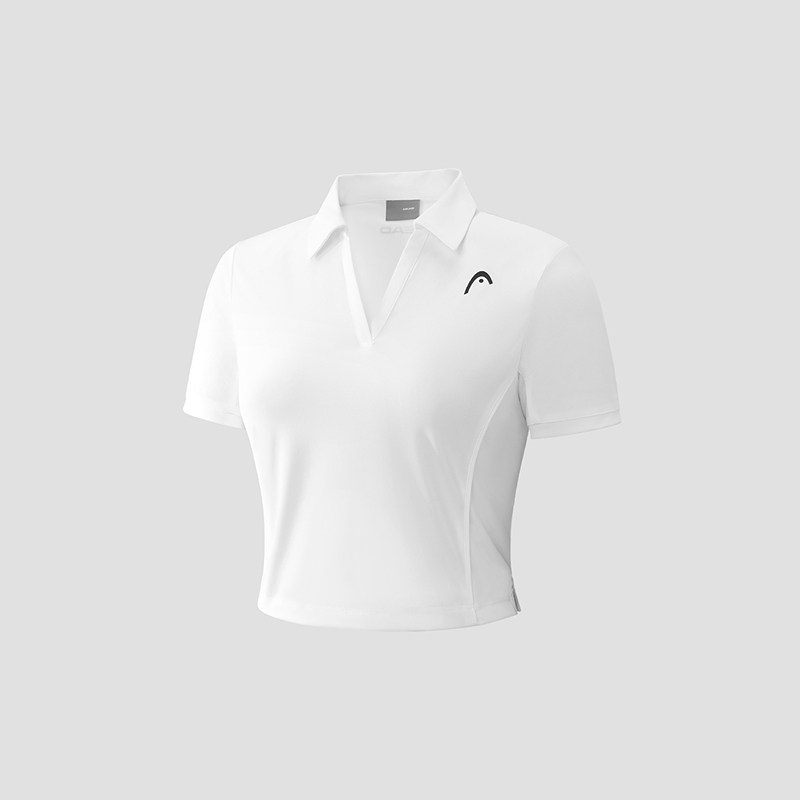 【V领】HEAD海德网球运动短款polo衫夏季收腰短袖t恤女式,淘宝优惠券,粉丝福利购,淘宝优惠卷