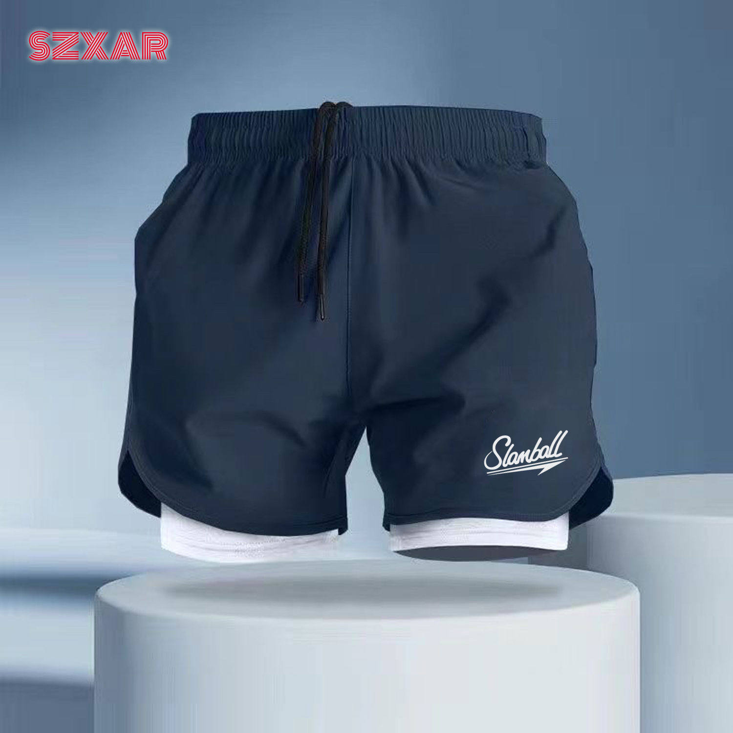 潮牌速干带内衬短裤夏季体育生田径男跑步训练三分防走光健身运动,淘宝优惠券,粉丝福利购,淘宝优惠卷