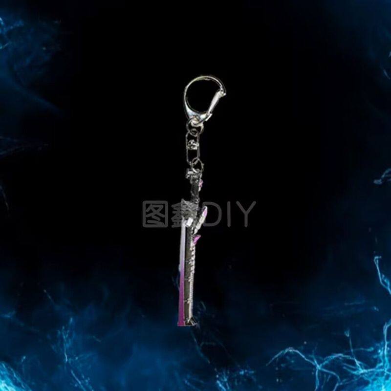 和平精英挂件新款自制合金和平精英钥匙扣潮流周边火焰刀挂件物资游戏武器