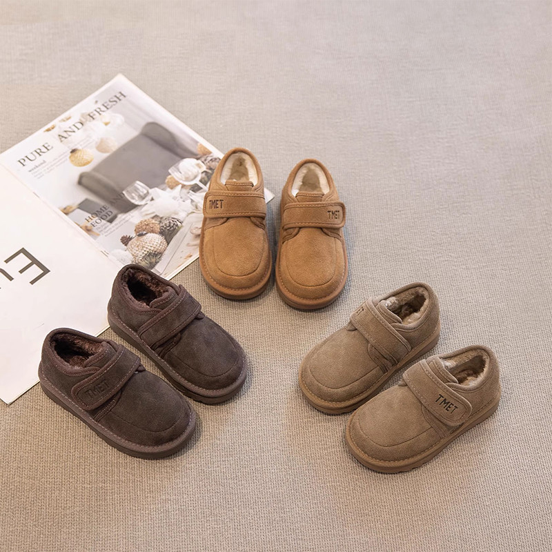 真皮儿童雪地靴加绒加厚保暖男童短靴子冬季新款防滑女宝宝棉鞋软,淘宝优惠券,粉丝福利购,淘宝优惠卷