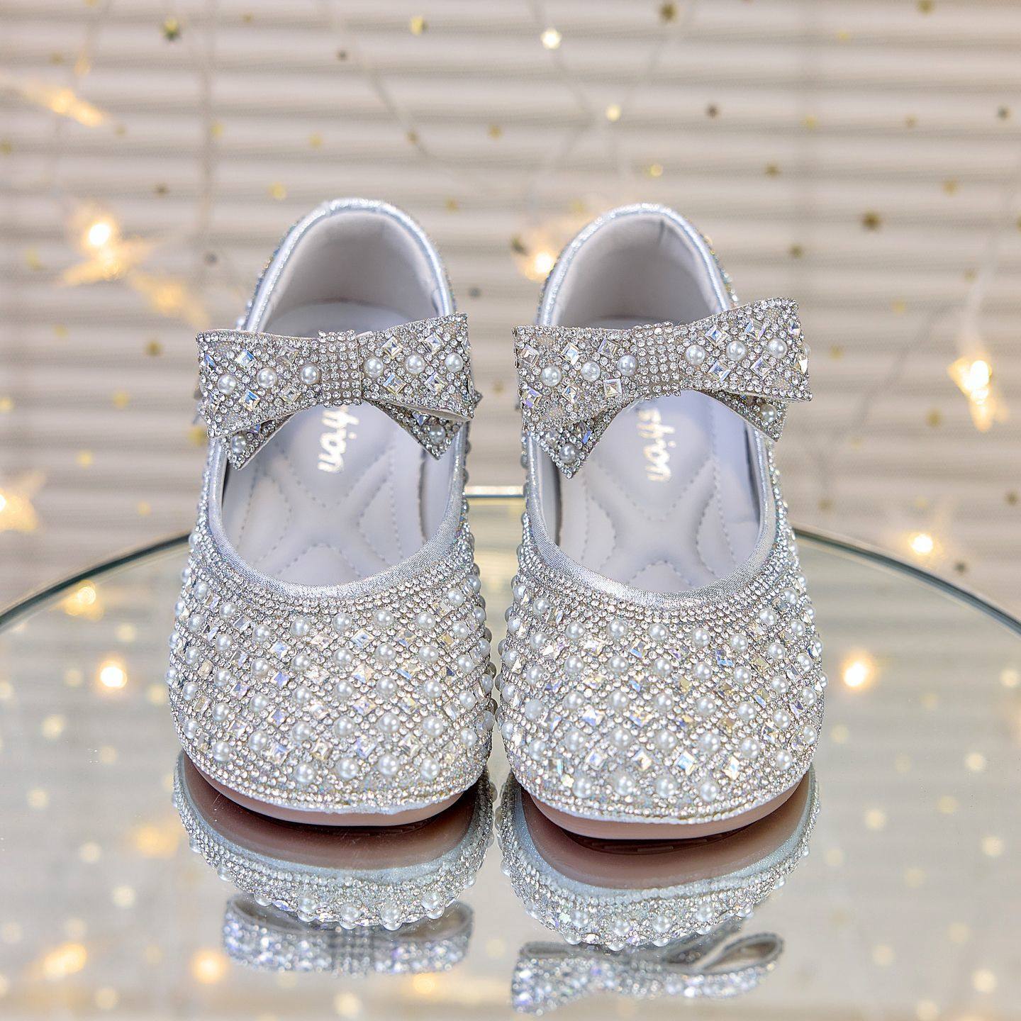 真皮女童公主鞋儿童水晶鞋2025新款秋季皮鞋小女孩演出单鞋亮晶晶,淘宝优惠券,粉丝福利购,淘宝优惠卷