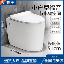 Small-family toilet No water tank short wall-lined toilet Mini small 51cm rear-style small size toilet