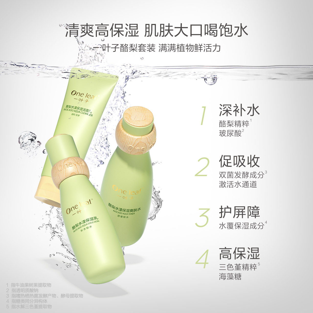 一叶子牛油果乳液补水保湿干皮单瓶 一叶子小白兔乳液/面霜