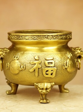 有求必应佛堂香炉久鉴铜