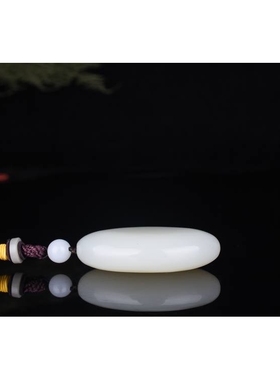 天然和田玉手把件羊脂玉籽料原石手把件白玉原石手玩件玉把玩件