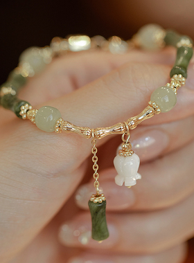 【秋冬特惠】新中式国风竹节手链女送闺蜜ins小众设计高级感