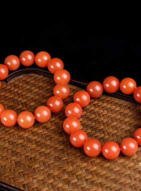 天然和田玉原石手链籽料红皮原石手串手排男女款玉石手链新疆玉器
