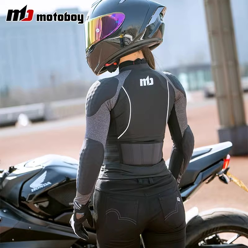 motoboy摩托车护甲衣骑行服男女夏季网眼透气防摔软甲机车赛车服