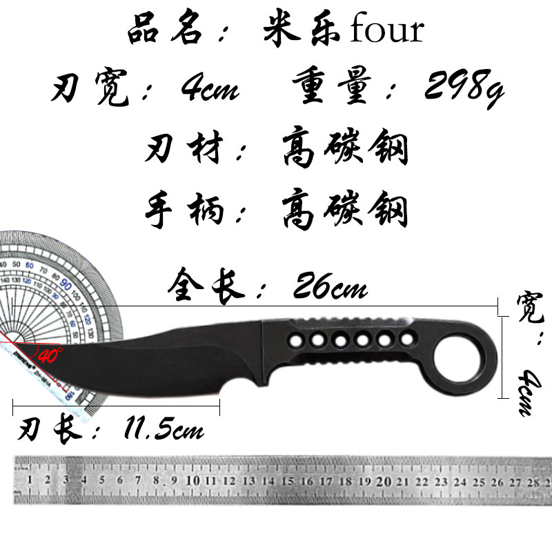 现货手工锻造1095高碳钢直刀K鞘腰带挂件方便携带高品质直刀,淘宝优惠券,粉丝福利购,淘宝优惠卷