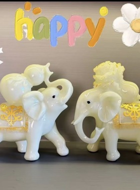 创意大象轻奢家居摆件客厅玄关电视酒柜卧室现代简约软装工艺饰品