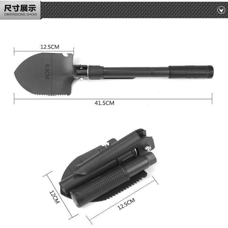 工兵铲多功能户外用品中国特种兵工铲子军版原品锰钢折叠车载铁锹-图0